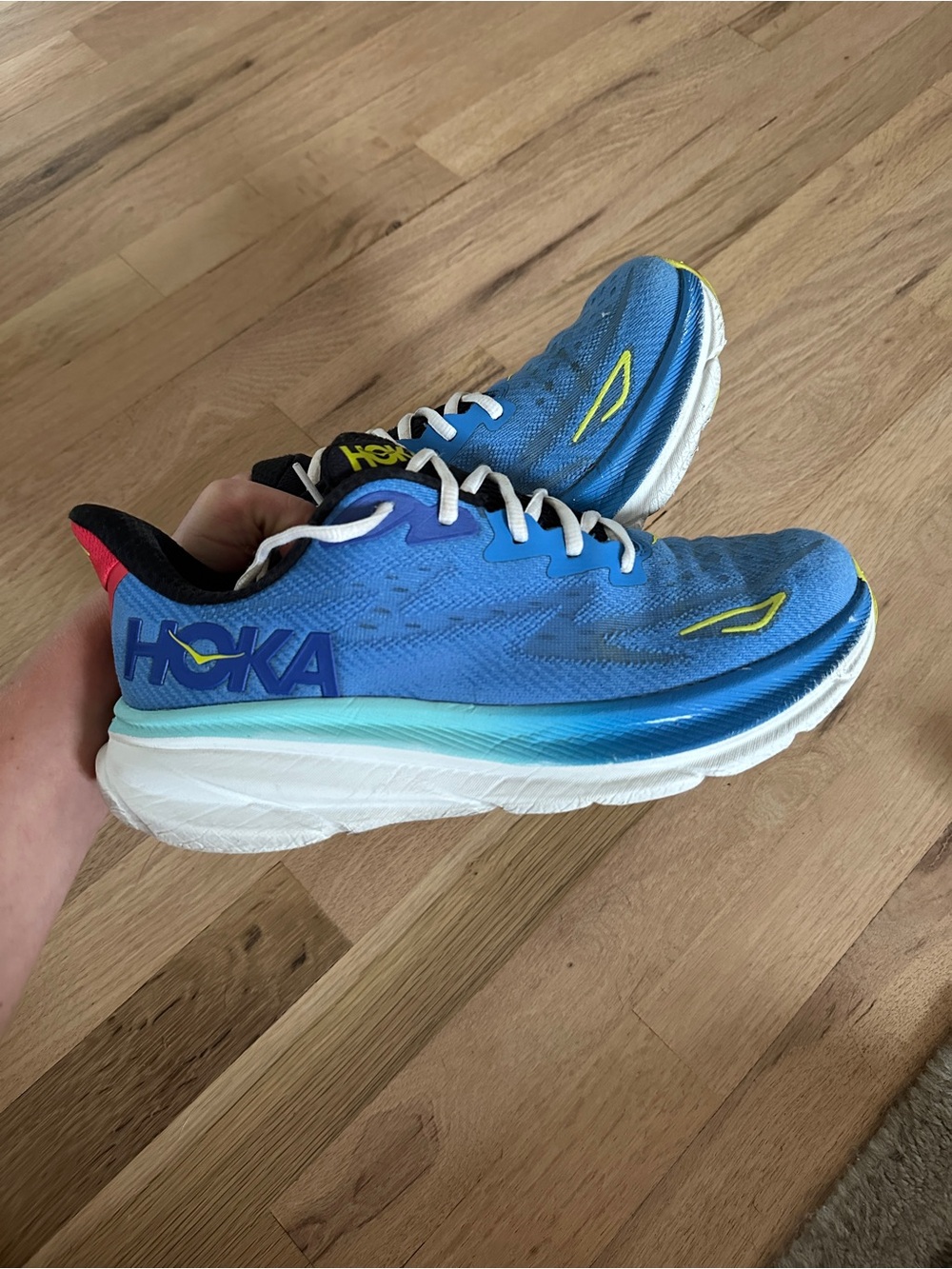 Hoka Clifton 9 Running Shoes Men's Size 9 D Blue